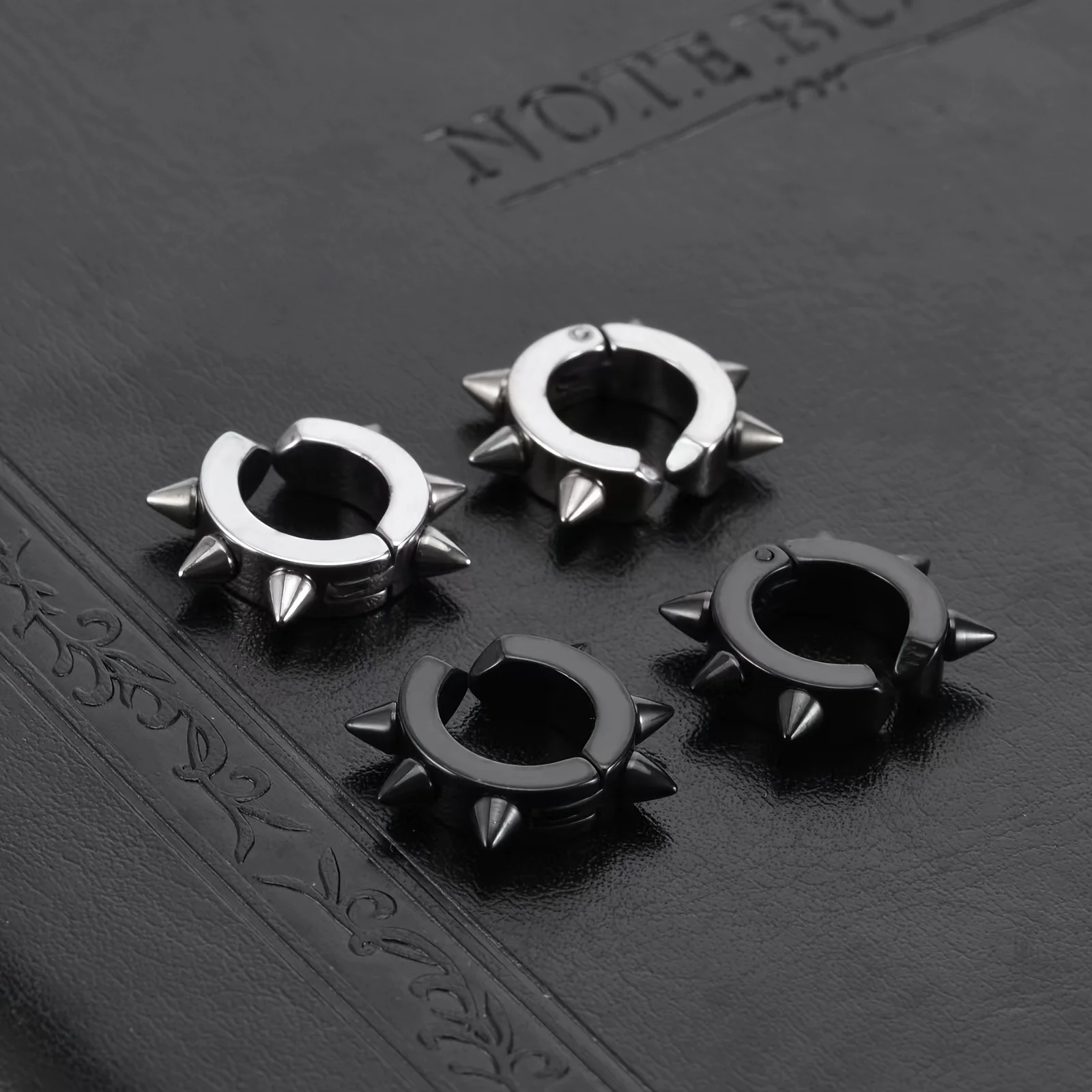 1/3/6 пар женские и мужские круглые серьги-кольца из нержавеющей стали