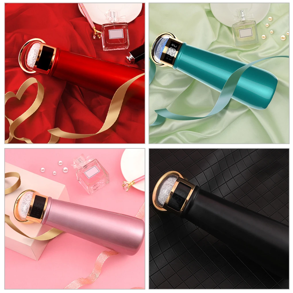 

420 мл бутылка для воды умный термос чашка из нержавеющей стали температурный дисплей чашка для путешествий для велоспорта тренажерный зал о...