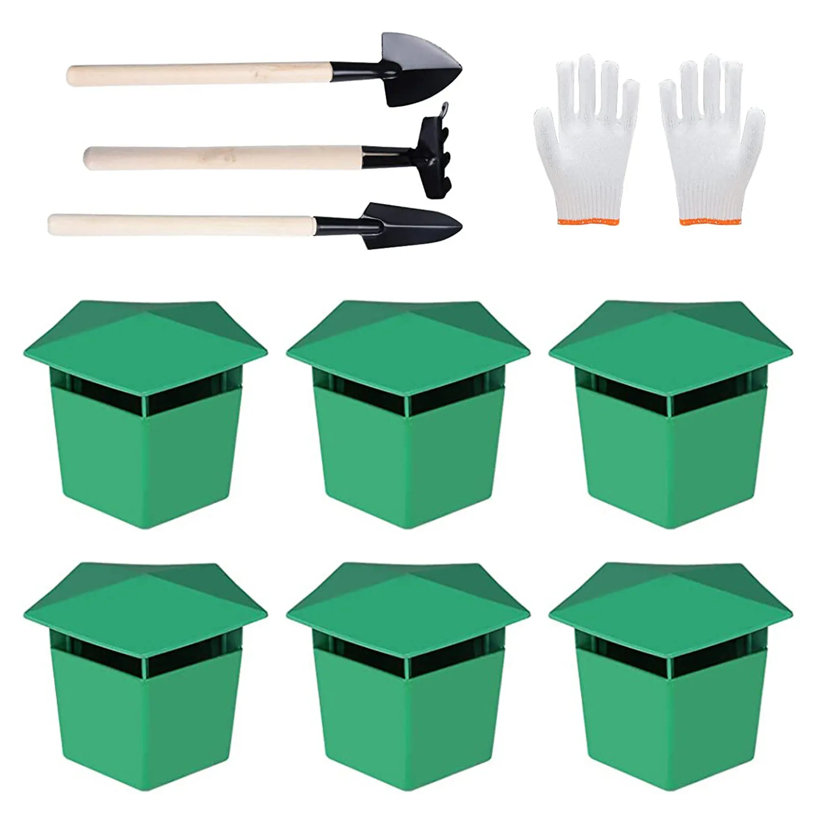 

6pcs Snail Catcher Garden Slug Catcher Safe And Environmentally Friendly Snail Cage With Digging Tools And Gloves Garden Tools