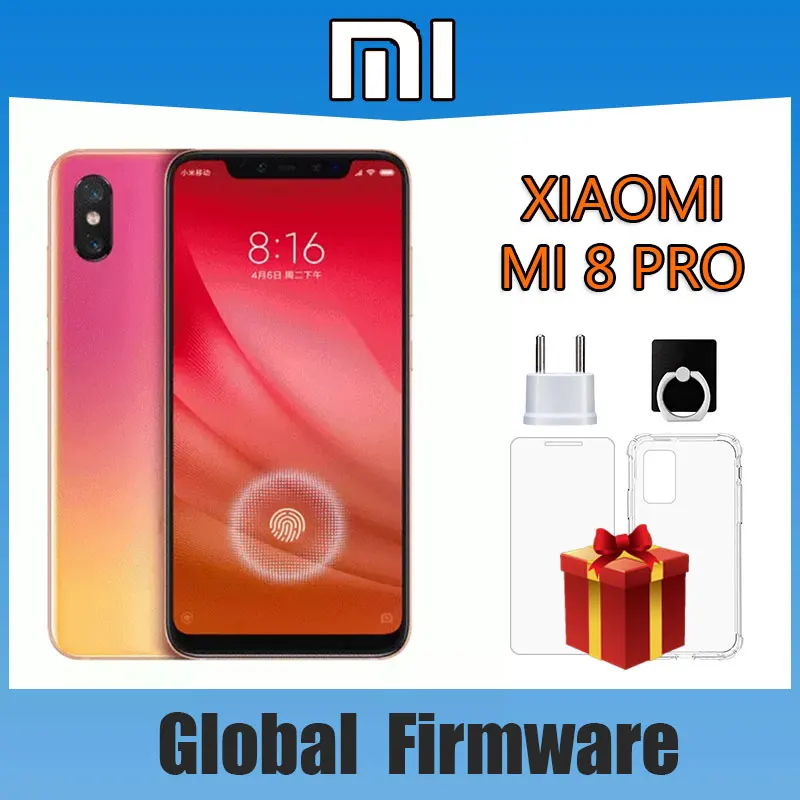 Original Xiaomi Mi 8 /xiaomi 8 Pro Smartphone, Snapdragon 845 Android Cellphone Fingerprint NFC 3000 mAh