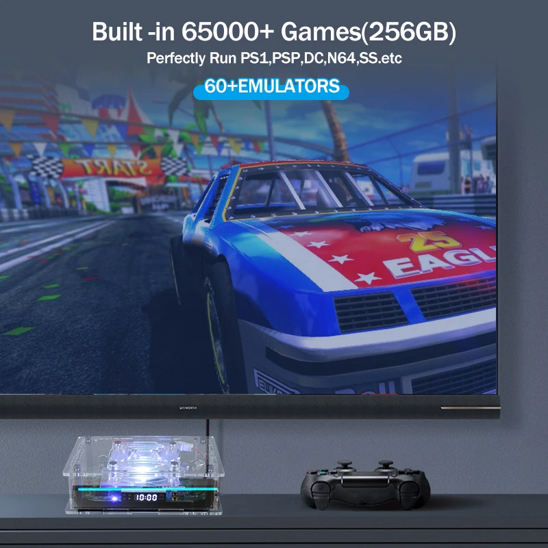 Супер консоль TSINGO X Max Plus аркадная приставка двойная система с 65000 играми