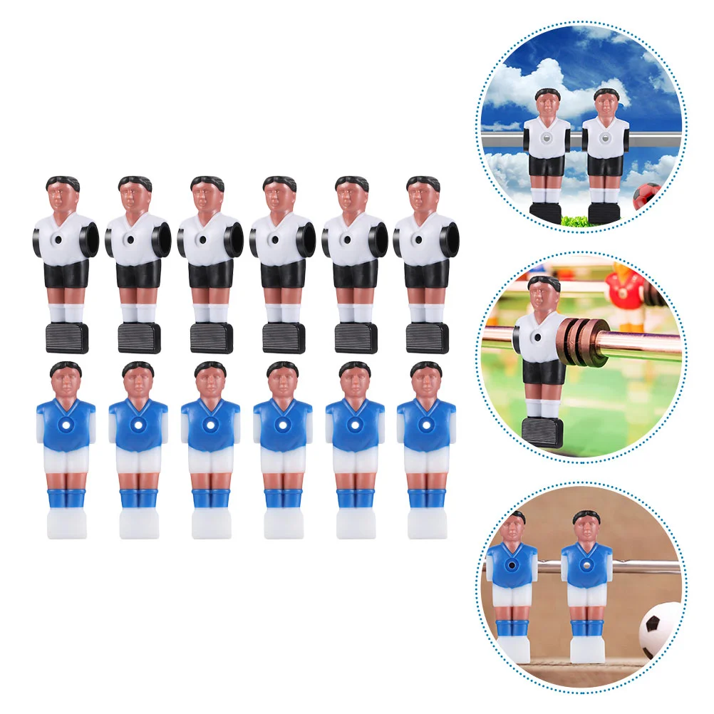 

12Pcs Foosball Accessory Football Player Model Simulation Football Player Football Athlete Model for Children