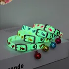 Ошейник для кошек со светящимися колокольчиками светится в темноте, ошейник для собак, цепочка для домашних животных, светящееся кольцо на шею для собак, аксессуары для домашних животных