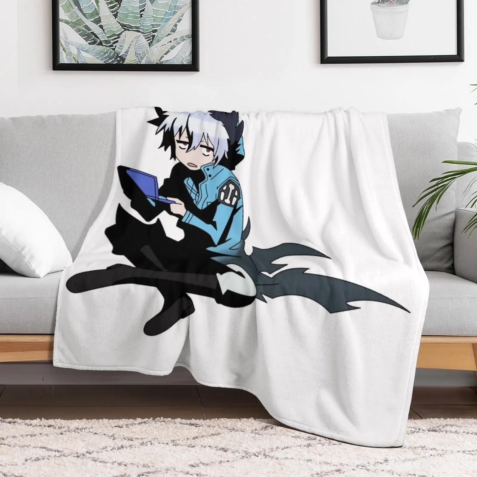 Одеяло Servamp Kuro Cute Sleepy Playing Games
