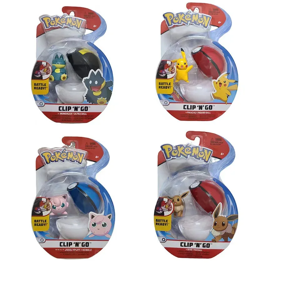 New Pokemon Pikachu Fat Ding Ibu Kabi Beast Poke Ball WCT Belt Boxed Children's Birthday Gift |