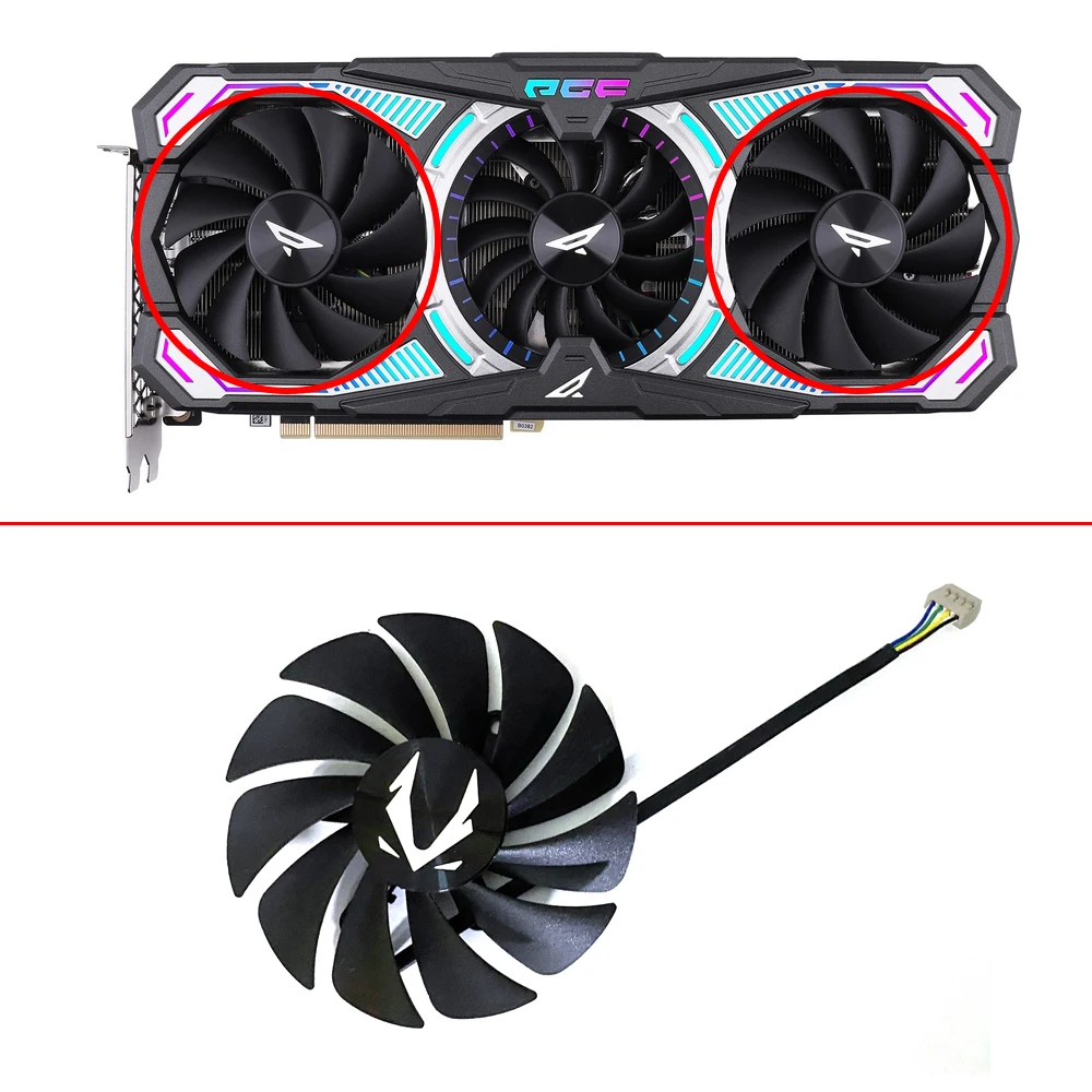 

NEW 90MM 4PIN CF9015H12S RTX3090 RTX3080TI RTX3070TI GPU FAN For ZOTAC RTX 3070Ti Apocalypse RTX 3080Ti PGF RTX 3090 PGF Fans