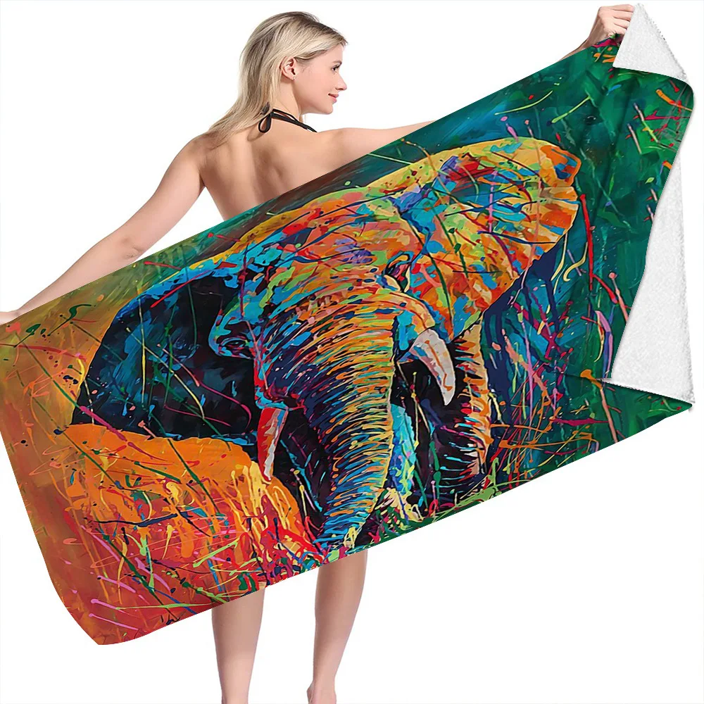 

Indian Print Plants No Sand Free Quick Dry Beach Towel Surf Poncho Bath Summer Swimming Fitness Yoga Xxl Beach Towel