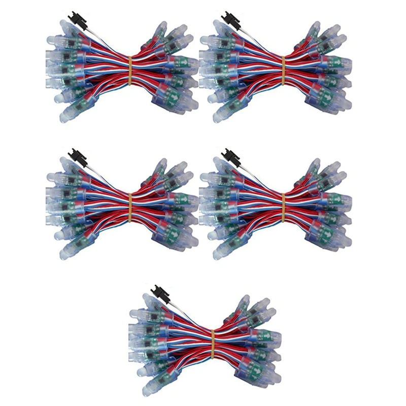 

250 шт. 12 мм LC1903 полноцветный светодиодный пиксельный световой модуль постоянного тока 5 в IP68 водонепроницаемый RGB цветной 1903 IC цифровой свето...