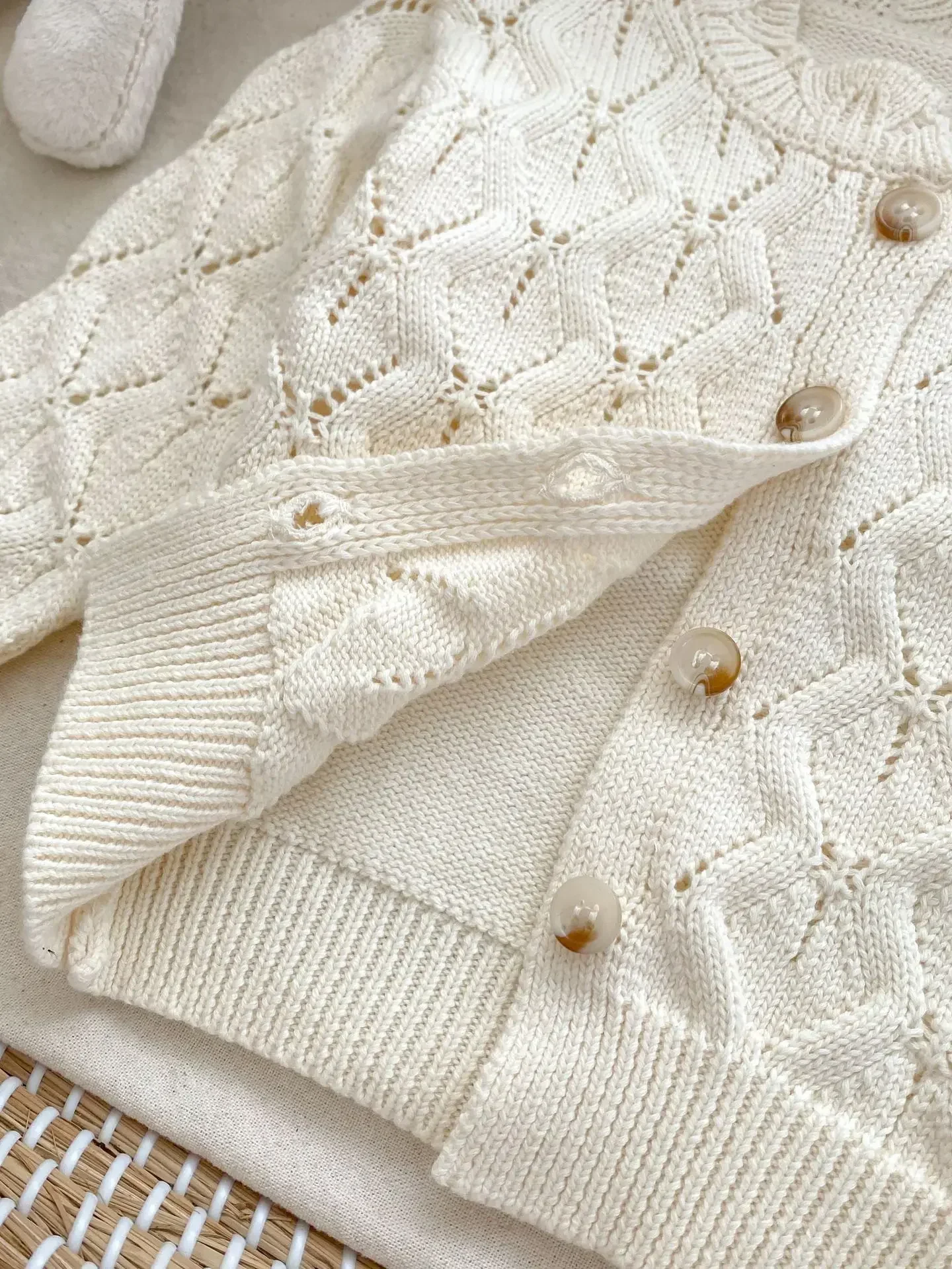 22117 Комплект одежды для малышей весна-осень 2024 новый вязаный костюм-свитер