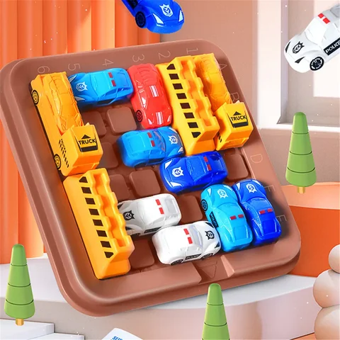 Монтессори игра-головоломка игрушки для интеллектуального развития движущийся автомобиль со склада образовательный Подарок для родителей и детей