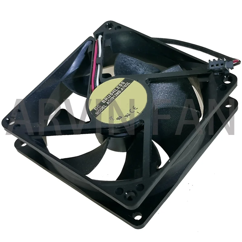 AD0912MB-A76GL новый вентилятор 9225 12 в а 3-проводной бесшумный охлаждающий вентилятор
