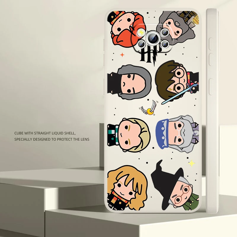 

Potters Cartoon Harries Cute Case For Xiaomi Mi Poco X4 X3 C40 C3 M4 M3 F4 F3 GT Pro NFC 5G Soft Liquid Rope Phone Cover Shell