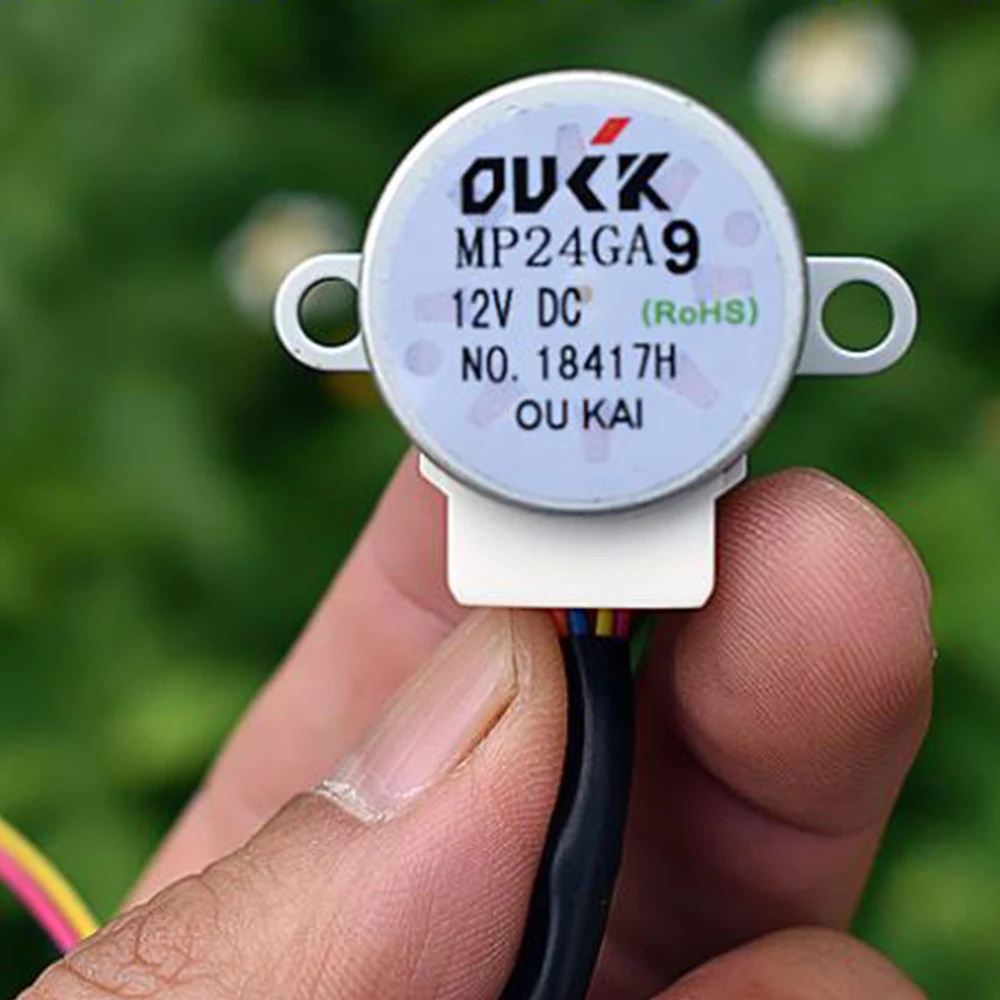 4-фазный 5-проводной микро-24 мм шаговый мотор-редуктор постоянного тока 12В