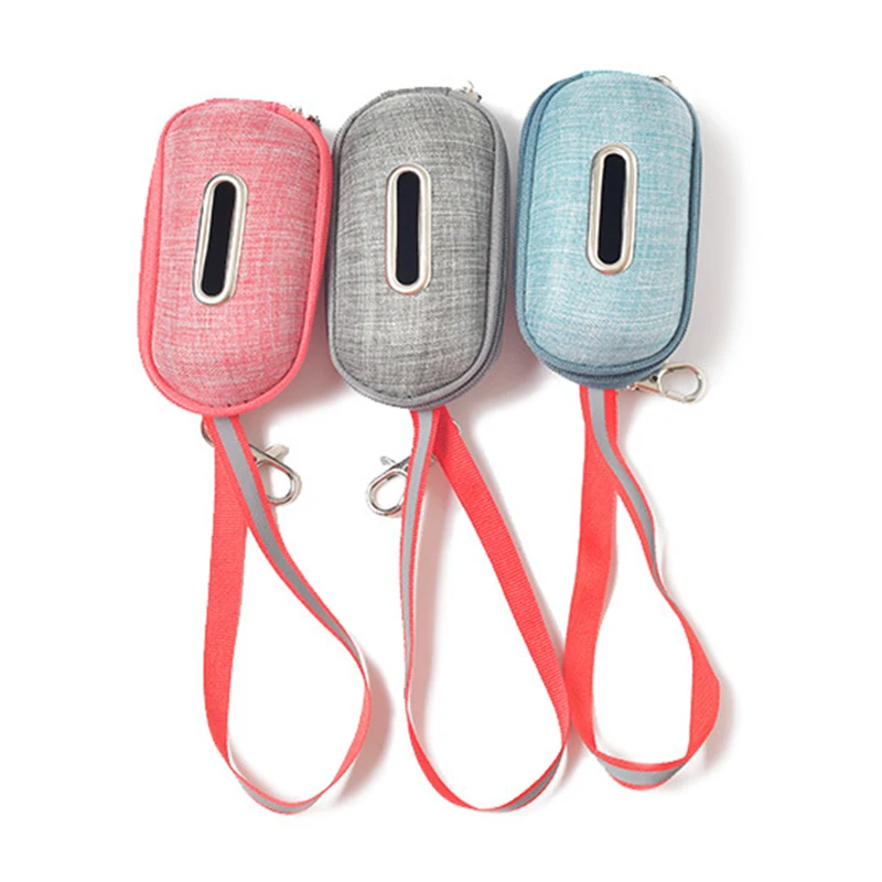 Portable Pet Poop Bag Dispenser Puppy Small Large Big Dog Pick-Up Bags Holder Pouch with Rope Cleaning Waste Garbage Box Stuff