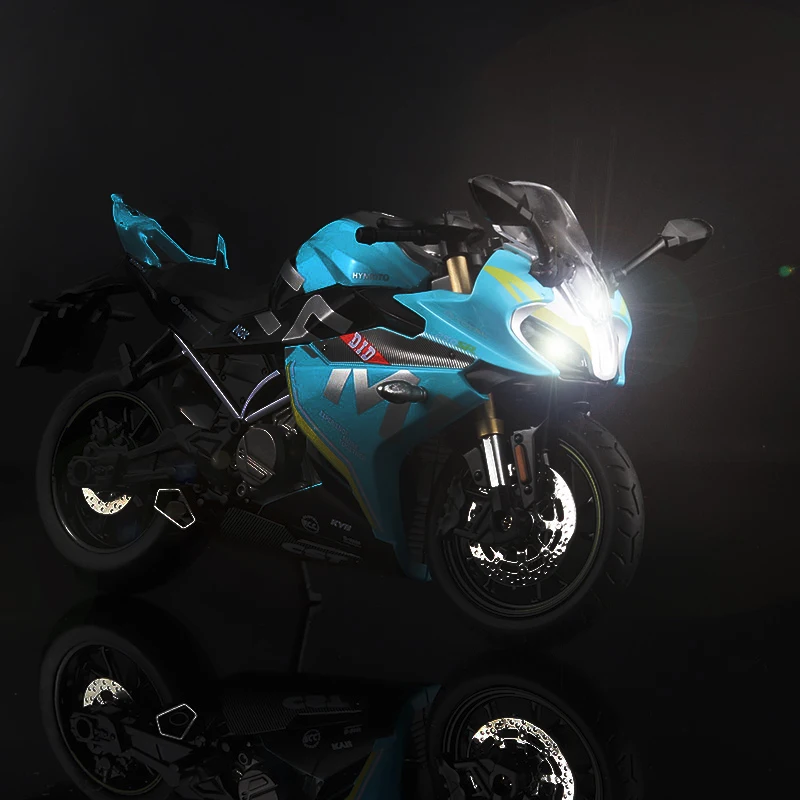 1:12 Spring Breeze CF 250SR литая модель мотоцикла Игрушка Реплика со звуком светильник