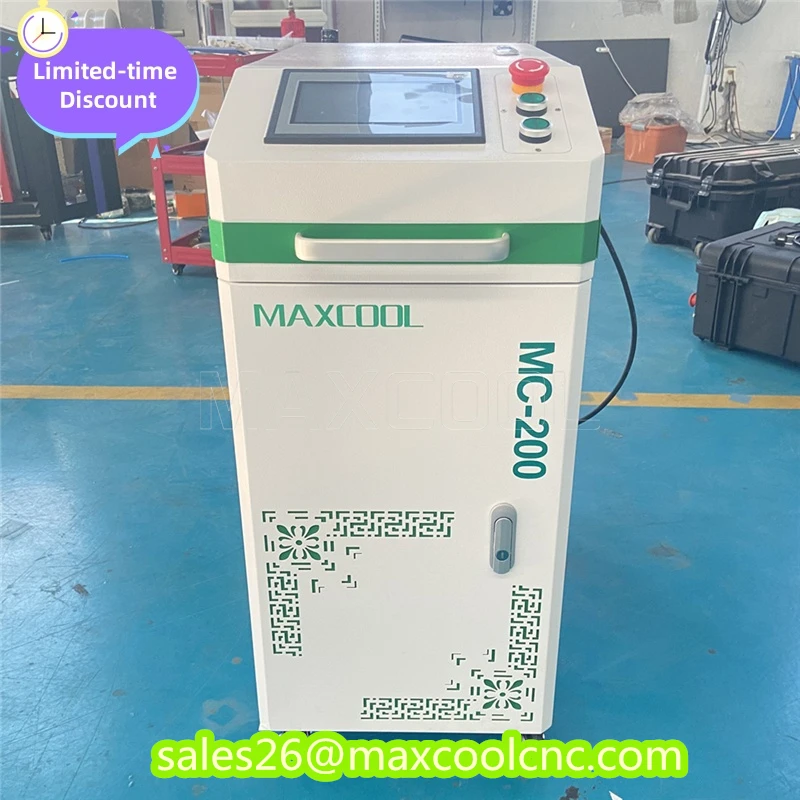 100 Вт 200 Импульсная лазерная чистящая машина Удаление ржавчины краски Безопасные