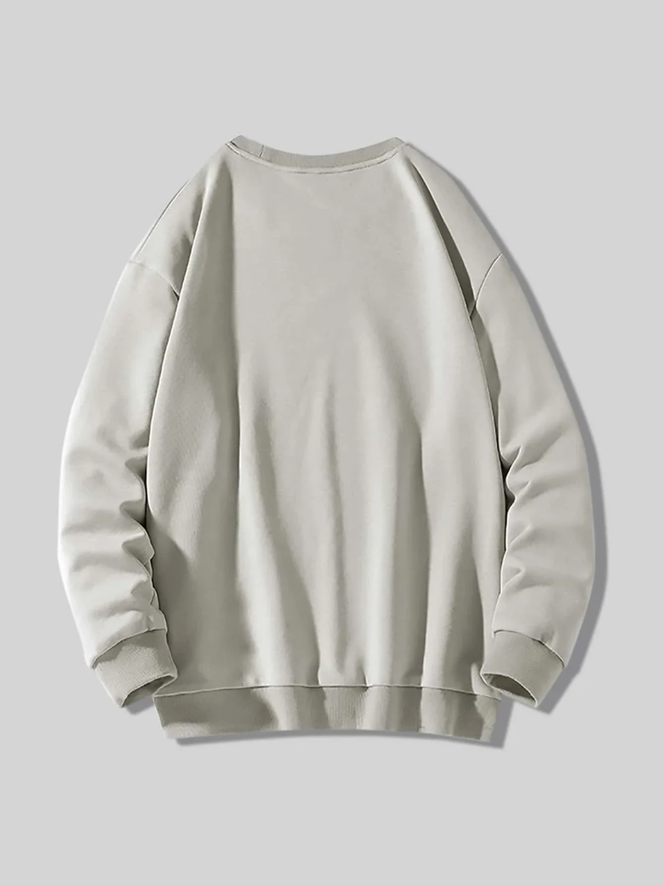 

2022 new Men Letter Graphic Round Neck Pullover