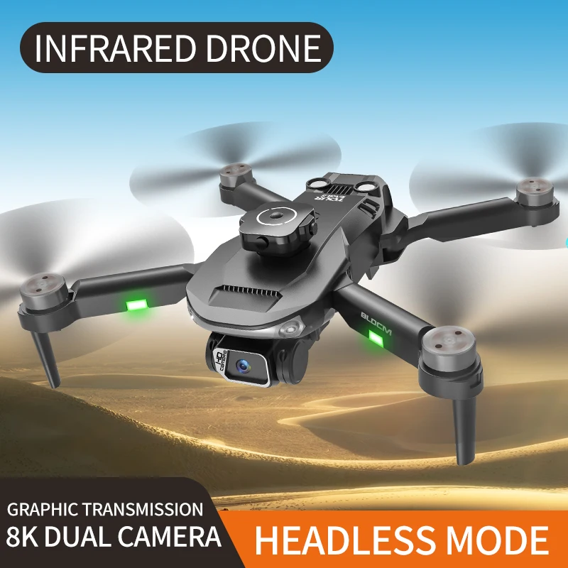 

S165 Brushless UAV Optical Flow Positioning 4k Dual Camera Quadcopter Aerial Photography HD Folding Radio-controlled Aircraft