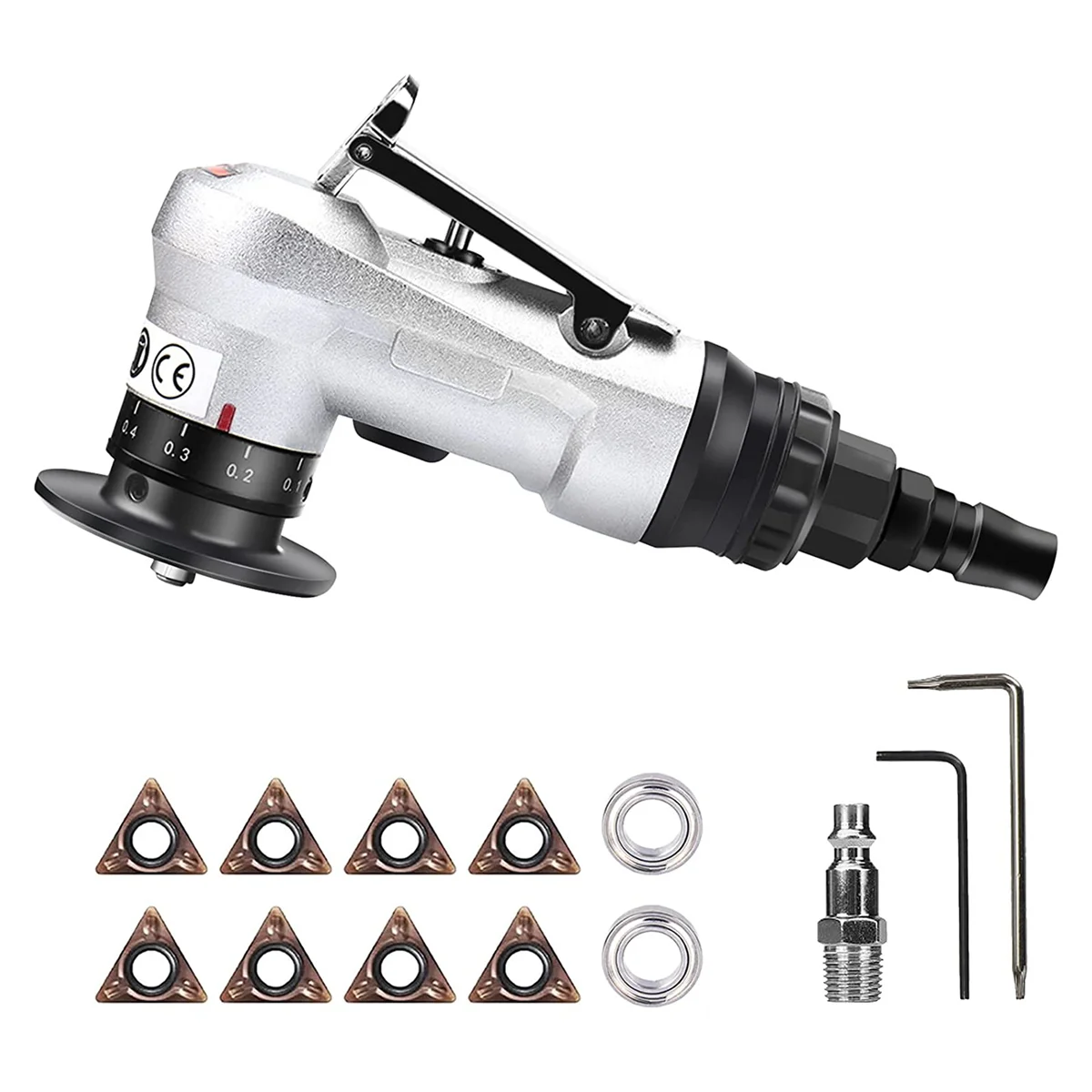 Mini Pneumatic Chamfering Tool with Replace Blades Inserts a