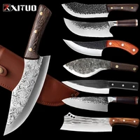 xituo chef dedicated handmade forged full tang kitchen knife chopping boning cut meat knives high quality kitchen utility tools
