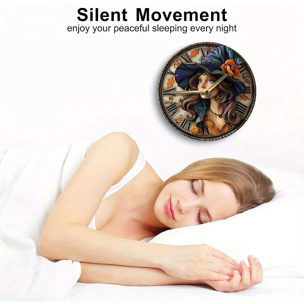 Часы настенные алюминиевые часы с ведьмой сделай сам идеально подходят для