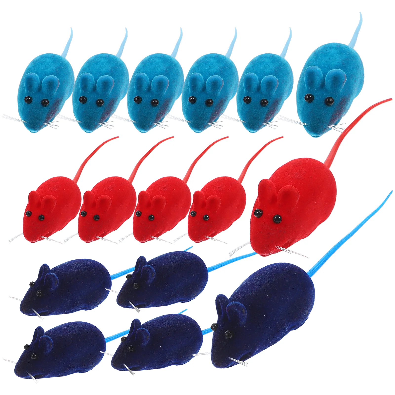 

Artificial Mouse Mouse Playing Props Sound Funny Rat Plush Mouse Squeaky Mouse Cat Supplies for Cat Kitten 20PCS Cats toys