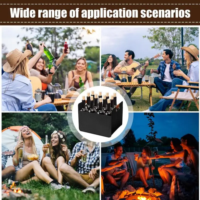 Портативная сумка для вина 12 бутылок сумка-переноска из войлока складная