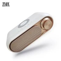 new portable wireless charger bluetooth speaker subwoofer led alarm clock usb smart phone charging support tf card with fm radio