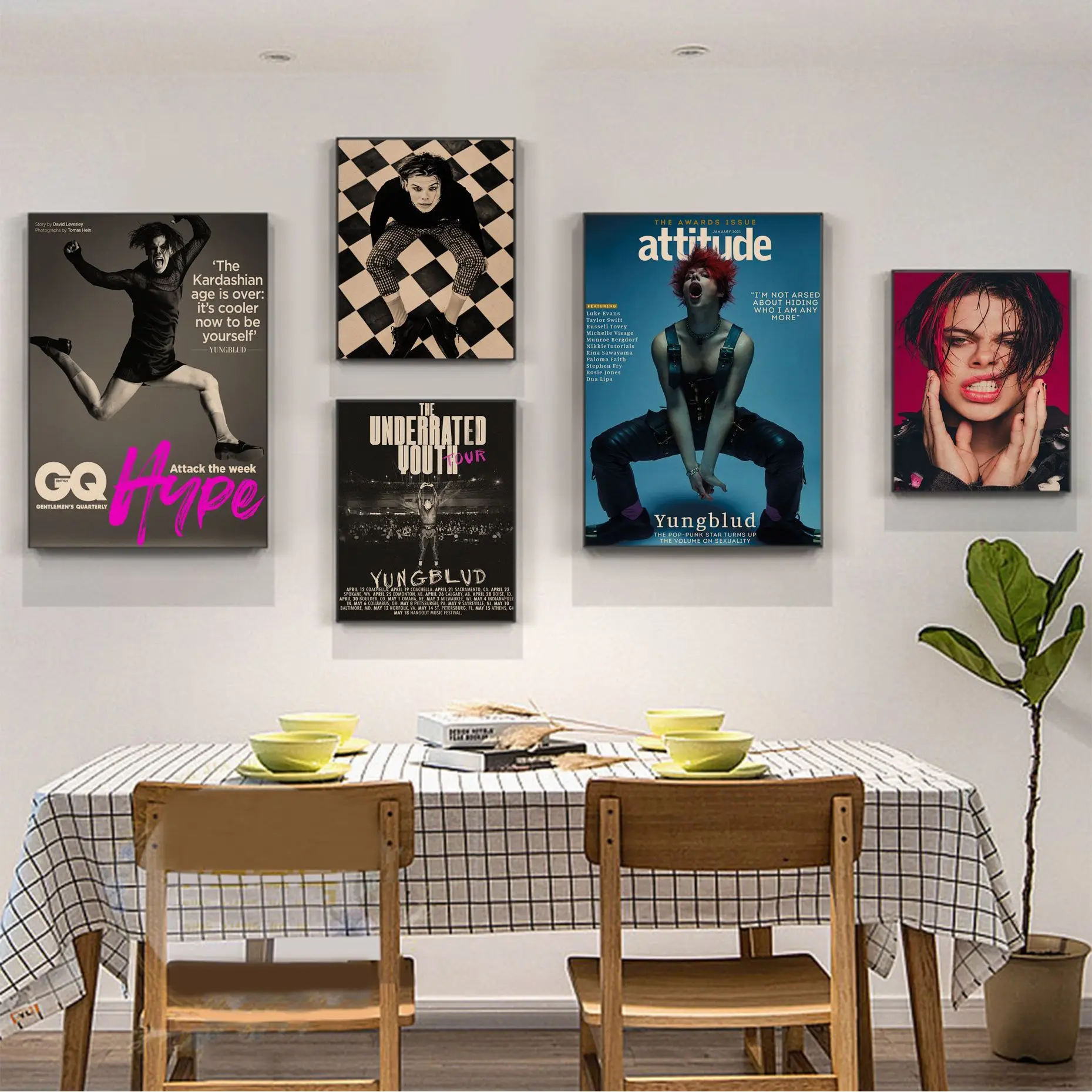 

Yungblud Vintage Posters Vintage Room Bar Cafe Decor Decor Art Wall Stickers