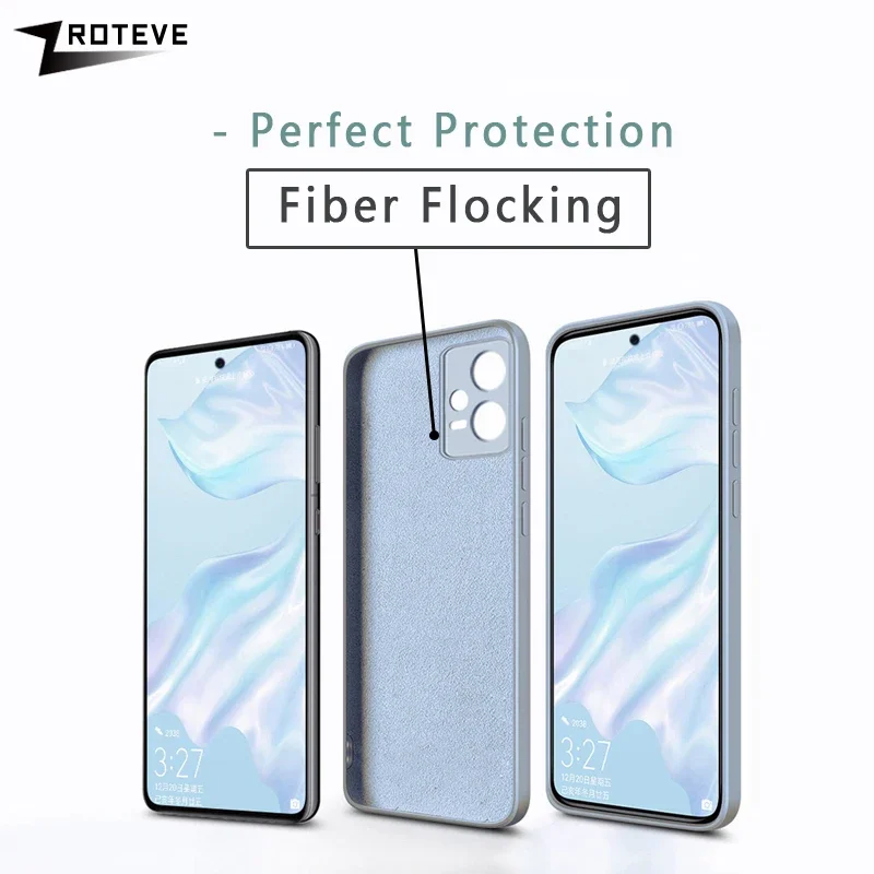 Для PocoF6 Чехол ZROTEVE Шелковистый жидкий силиконовый мягкий чехол для Xiaomi Poco F6 F6Pro Xiomi