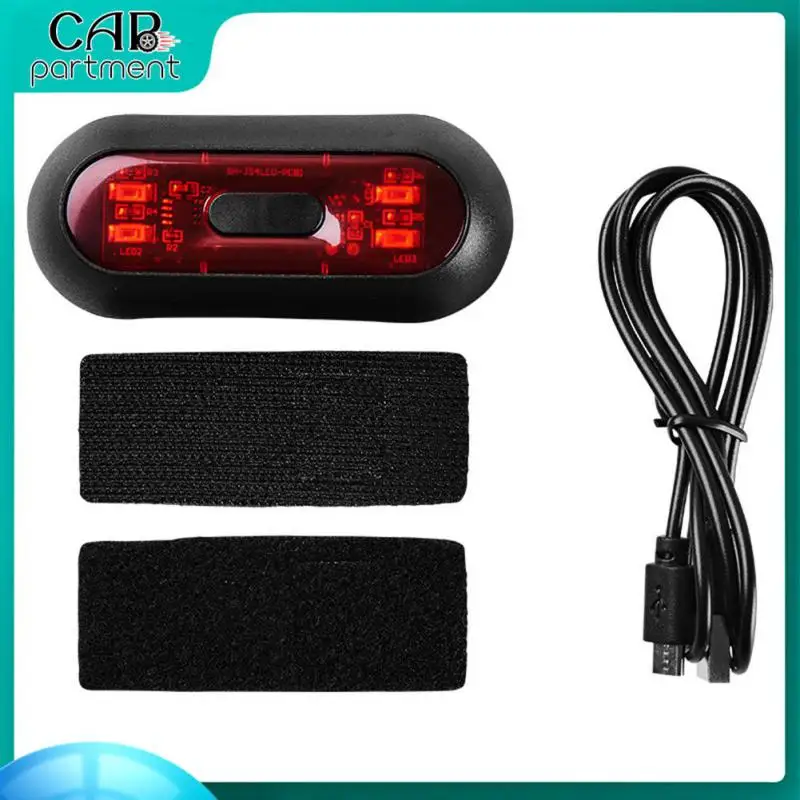 

Cycling Light Signal Lamp Waterproof Flash Light Bicycle Taillight Lamp Helmet Light Practical Usb Charging Warning Light