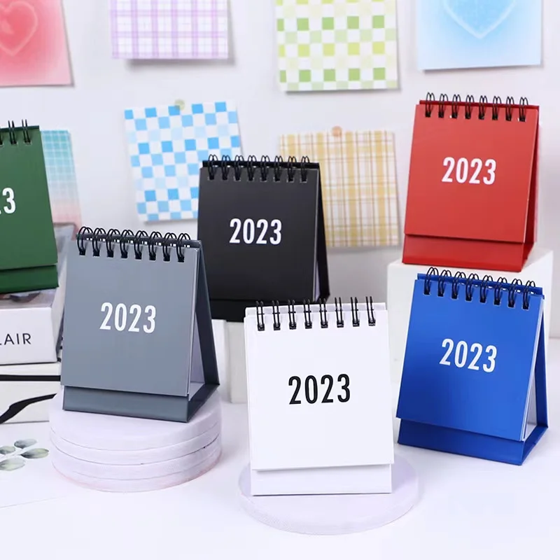 

2023 Mini Desktop creative Paper Calendar Daily Scheduler Table Yearly Agenda Planner Organizer Desk calendar ornament