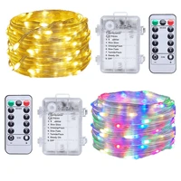 5m 10m 20m led string light copper wire waterproof fairy lights multicolor home christmas party outdoor decor