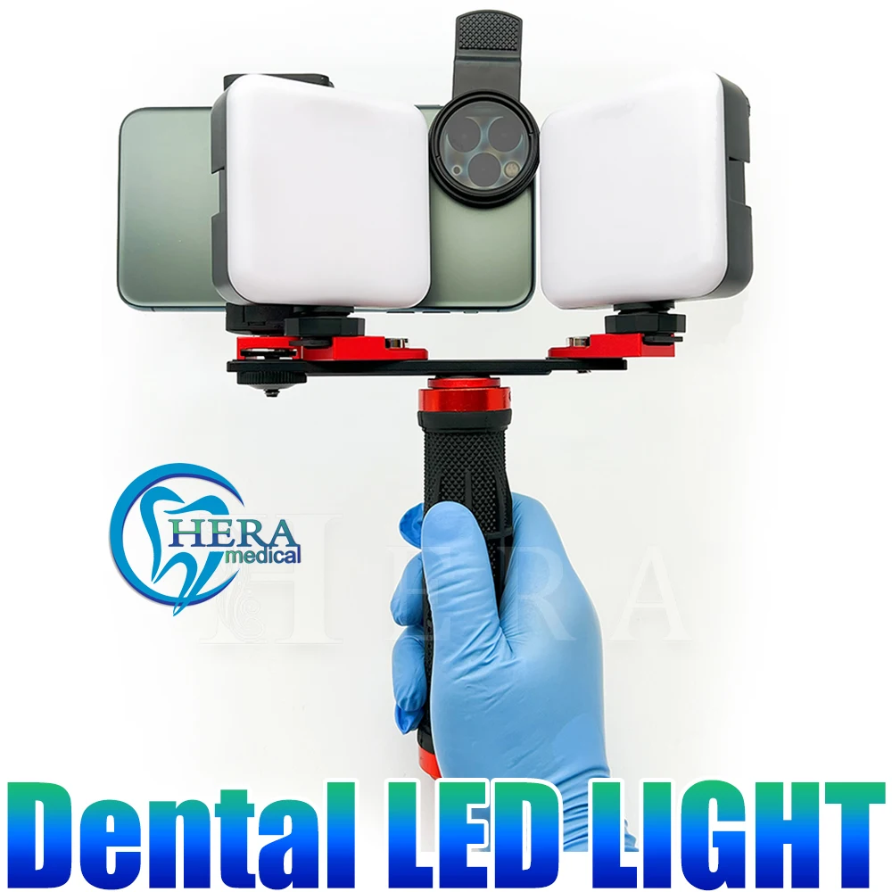 Dental Photography Kit Mobile Phone Flashlight for Dentistry Photo Video Equipment Oral Filling Light for Dentists