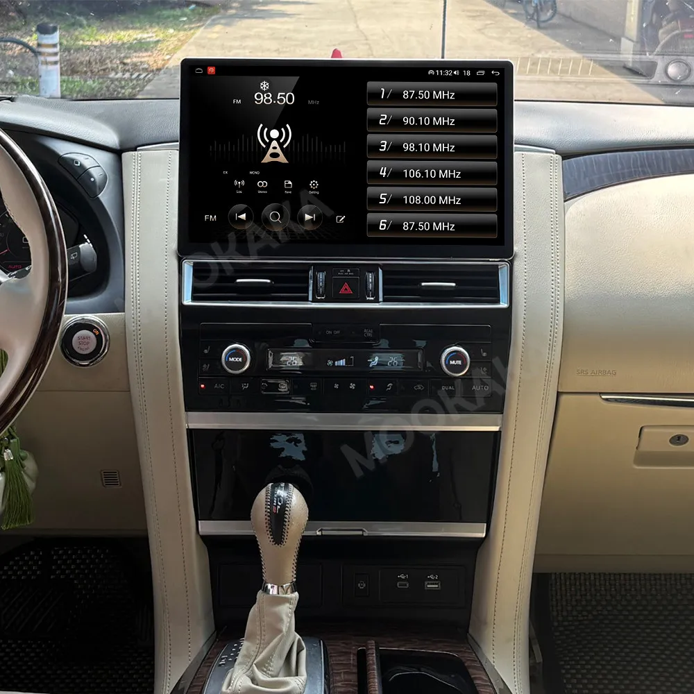 14,6-дюймовая автомобильная магнитола для Nissan Patrol Y62 2012-2020, Android Auto, мультимедийный плеер, панель управления климат-контролем, DSP, Carplay, навигация GPS (art.: 3920dae0db41f) - 3920dae0db41f