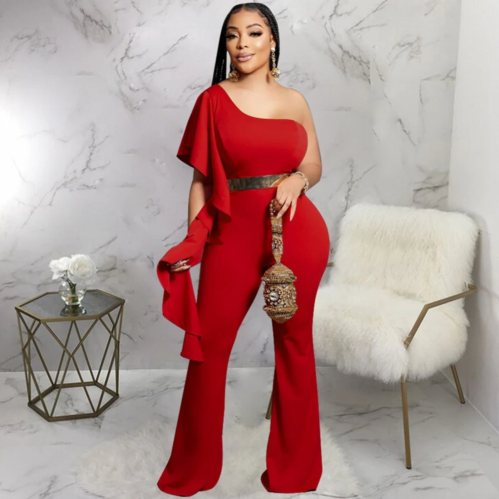 

African Jumpsuit For Women Spring New Ladies Dashiki Short Sleeve Ankara Style Pants Trousers Fashion Robe Africaine Jumpsuit