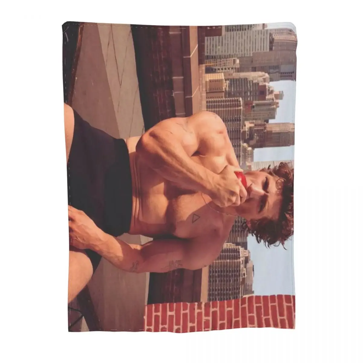 Пикантное ультра-мягкое Флисовое одеяло с микро-рисунком Джеми Аллена белого