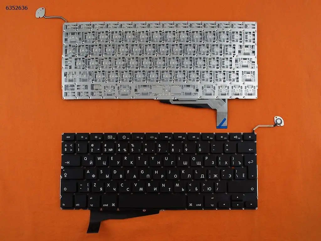 

Русская клавиатура для ноутбука APPLE Macbook Pro A1286, черная для 2008 с подсветкой
