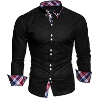 mens business shirt for men slim long sleeved casual camisas para hombre shirt slim fit formal harajuku long sleeves shirts
