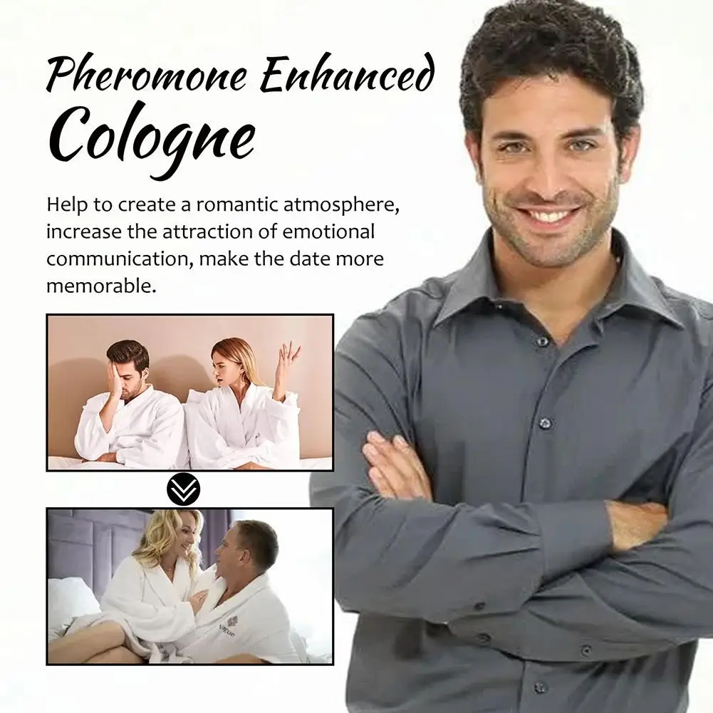 30/50ml Men's Perfumes Originales Para Hombre High Quality Bold Attraction Confidence Infused Long Lasting Pheromones Perfume