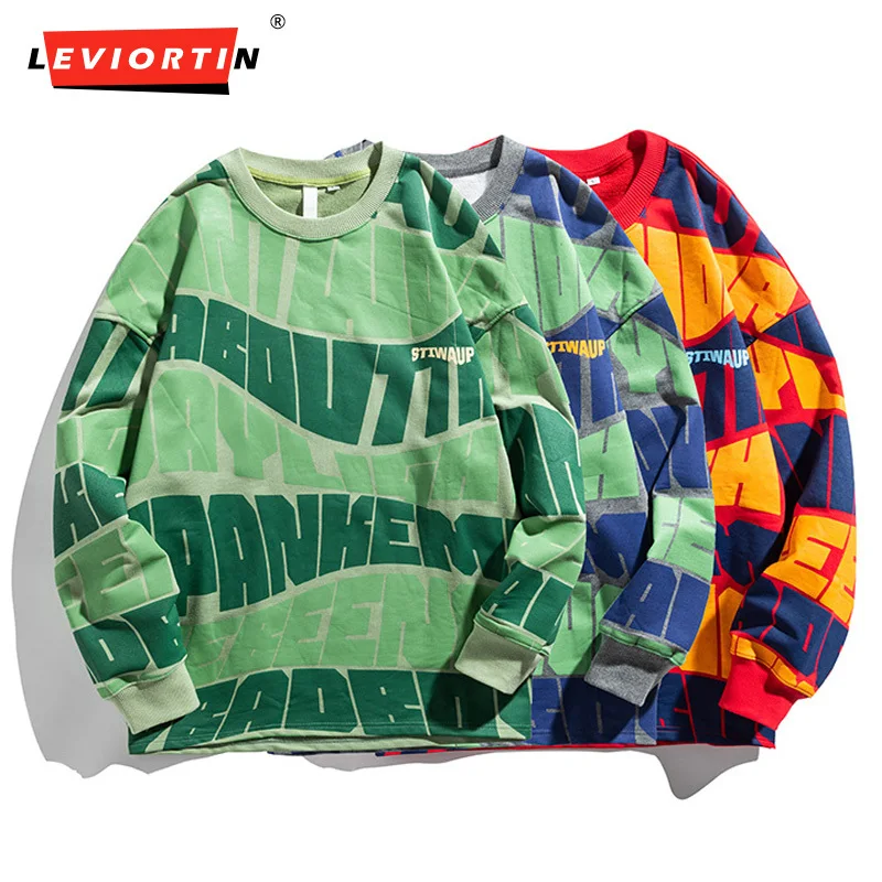 

Hip Hop Men's Streetwear Trendyol Long Sleeve T-shirt Pure Cotton Cool Stuff Clothes Women Letter Print Fashion Sweatshirt Tops