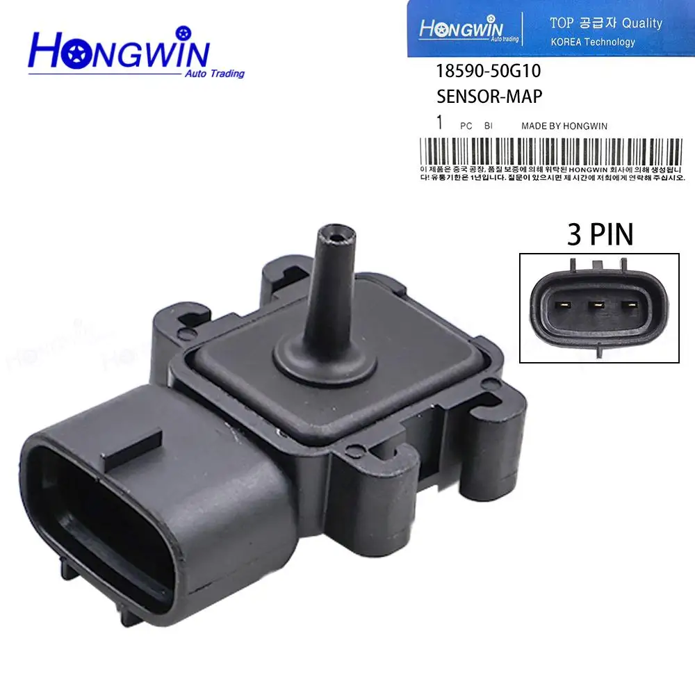 

18590-50G10 Датчик абсолютного давления в коллекторе для Suzuki Esteem Exc.Cal. 1,6 л Swift 1,3 л Chevy METRO 18590 50G10