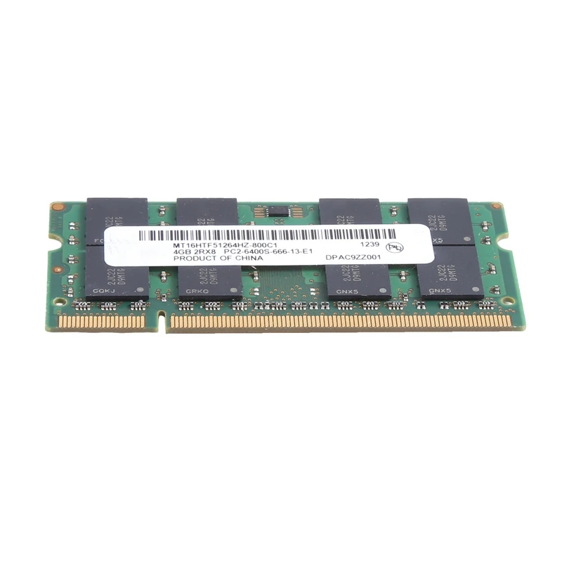 Для MT DDR2 4 ГБ 800 МГц ОЗУ PC2 6400S 16 чипов 2RX8 1 8 в 200 Контактов SODIMM для памяти ноутбука