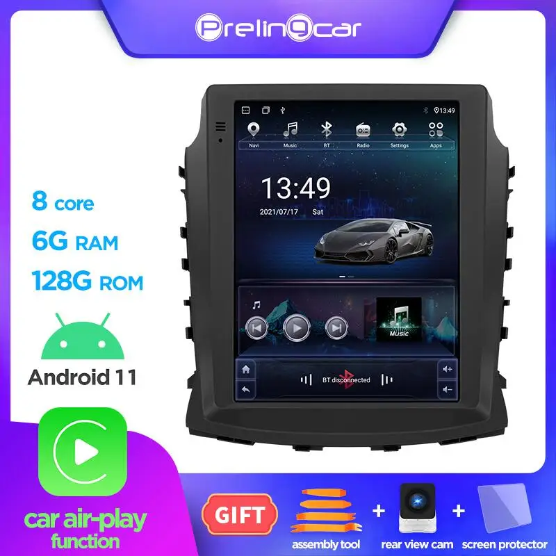 

Для Changan CS75 2013-2017 для Tesla Style вертикальный экран Android 10 Автомагнитола мультимедийный видеоплеер навигация GPS без DVD