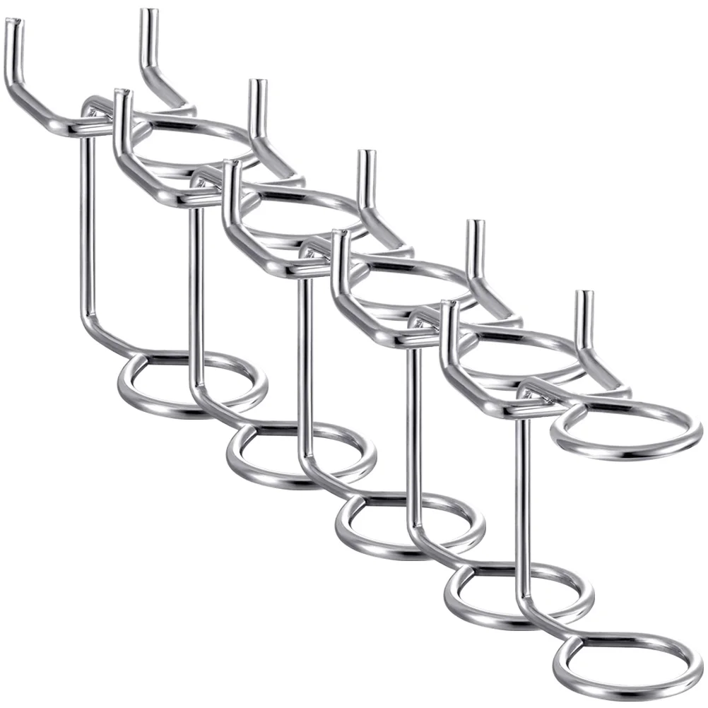 

5 Pcs Peg Board Hook Pegboard Screw Hooks Accessories Iron Screwdriver Organizer Tool Girl