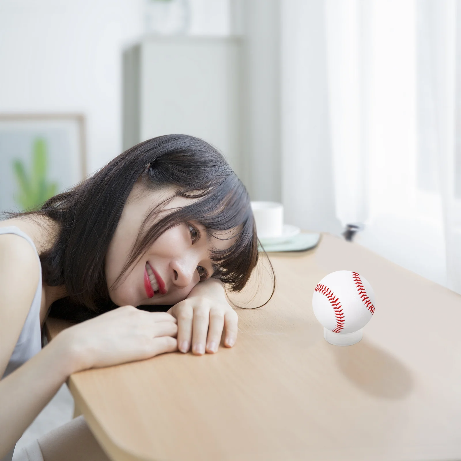 6 шт. прозрачная подставка для мяча |