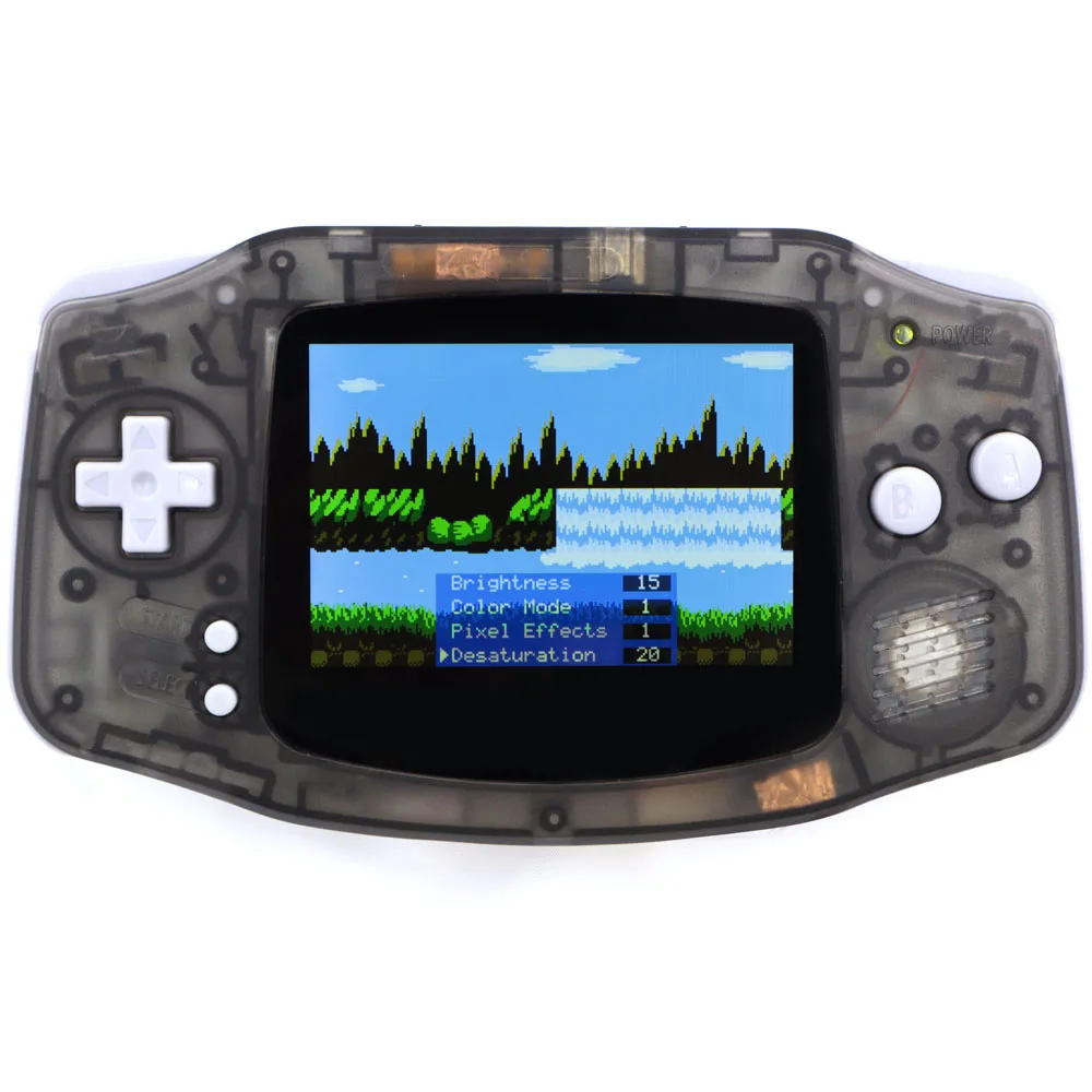 Фото HISPEEDIDO 720x480 IPS-экран с разрешением 720x480 для GBA V5, ламинированный LCD-дисплей, белый, черный, серый, комплекты без необходимости пайки, для Game Boy Advance №4