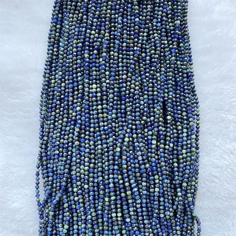 Граненый Феникс лазурит синий бразильский Азурит 3-4 мм настоящий энергетический