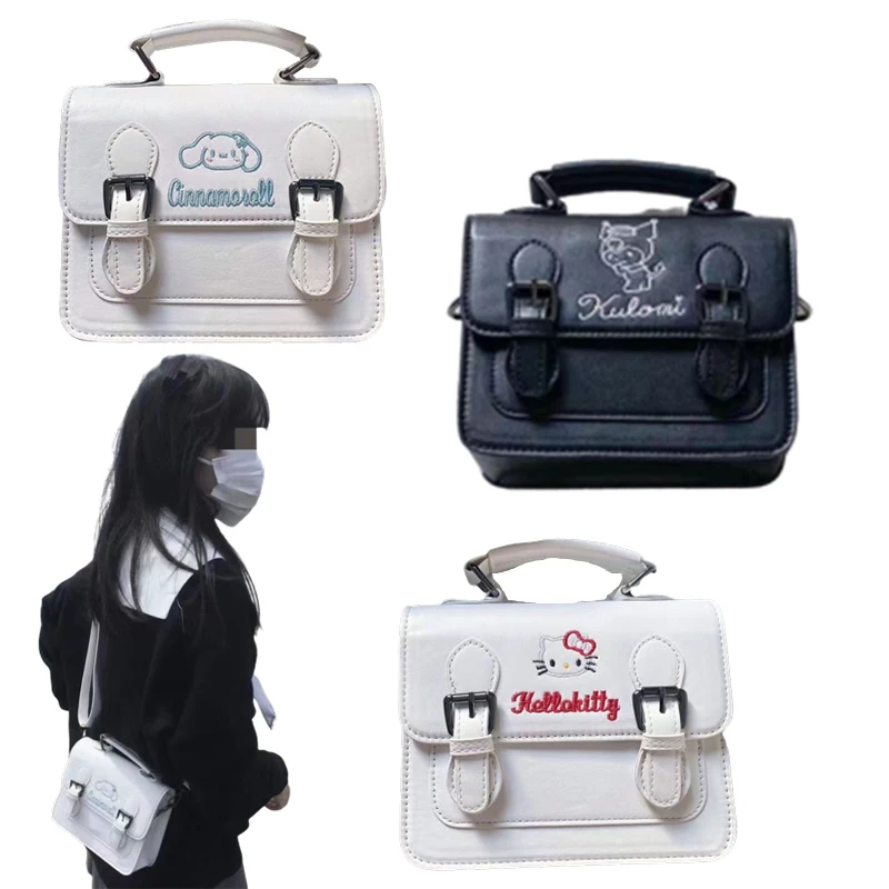 

Kawaii Cinnamoroll Kuromi Kittys Go Out и украшение одежды ручная сумка-мессенджер, подарок на день рождения