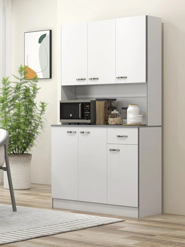 Отдельностоящий буфет 71 дюйм с ящиком кухонные шкафы для хранения вещей кладовая